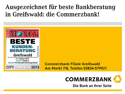Kunde von Mensabeamer: Commerzbank Greifswald